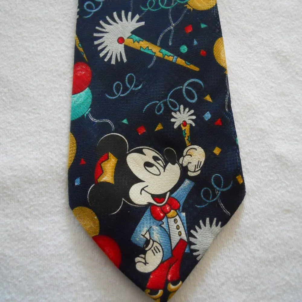 Disney Mickey Unlimited Mens Mickey Party Silk Tie #556131-4286